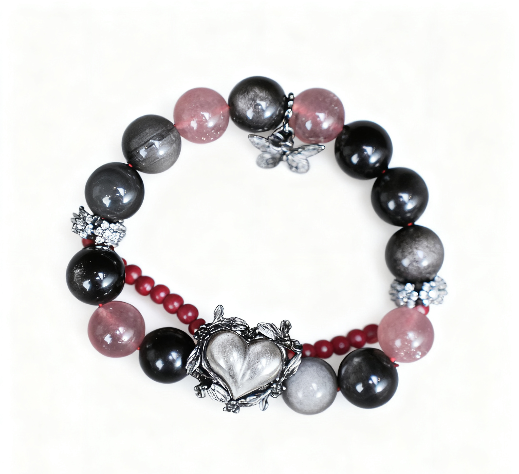 BLACK ONYX SEVEN CHAKRA ENERGY BRACELET