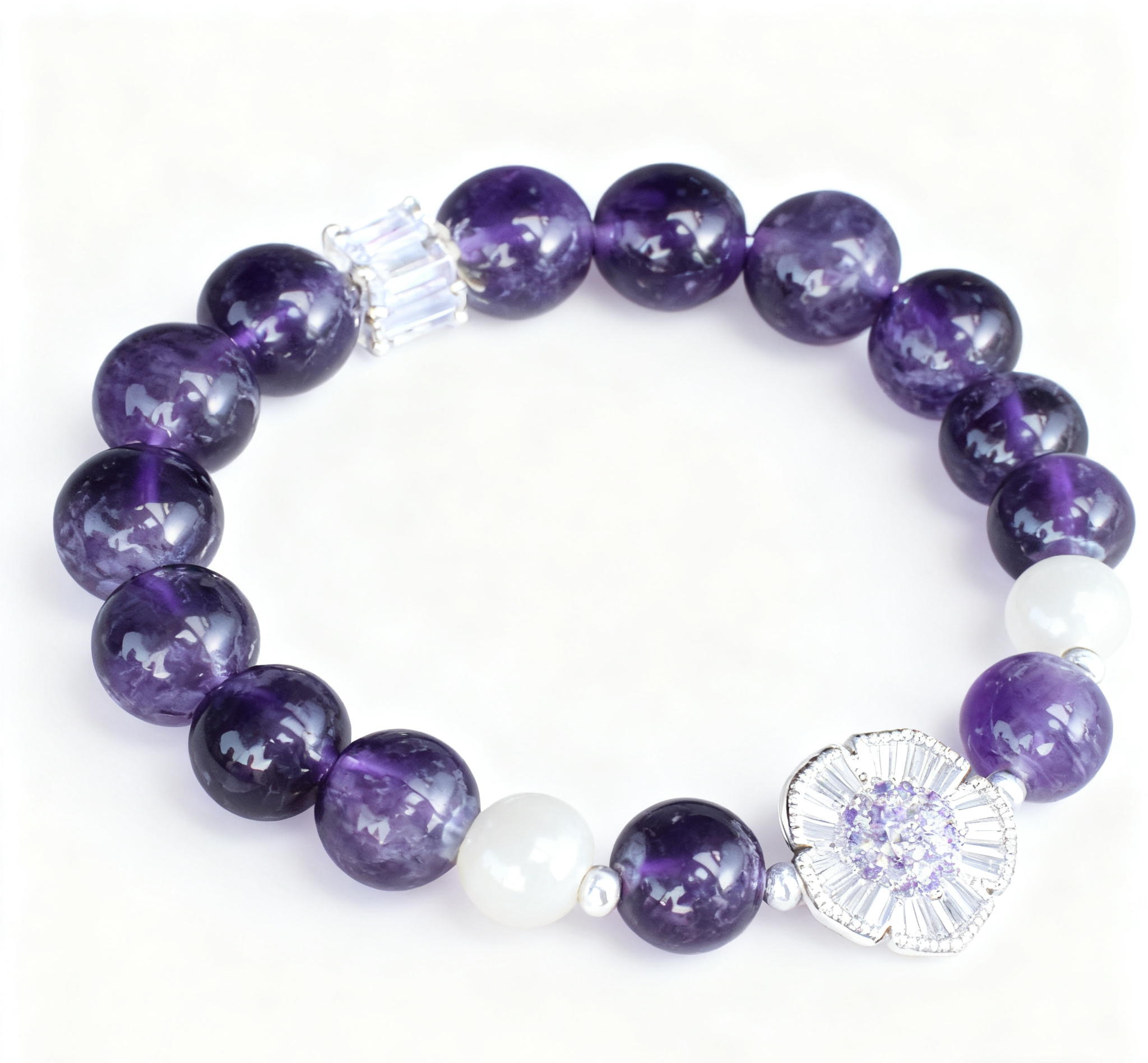 AMETHYST ENERGY BRACELET 8MM